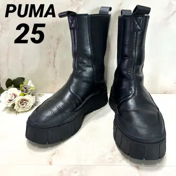PUMA 메이즈 첼시 부츠 통굽 25 블랙 사이드 고어 부츠