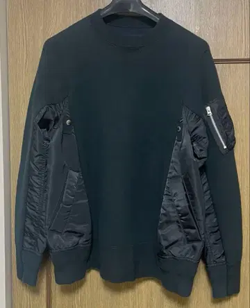sacai 스펀지 스웨트 풀오버 SCM-058