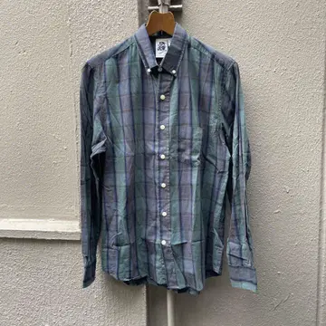 Kennington California 체크 무늬 버튼 다운 셔츠 M
