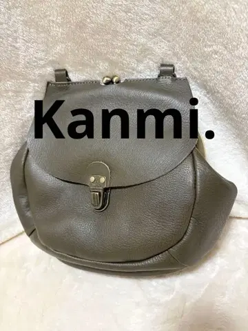 [ 미사용 ] Kanmi. 가마구치백 숄더백 그린