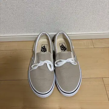 VANS 반스 베이지 스니커즈 슬립온 25.5cm