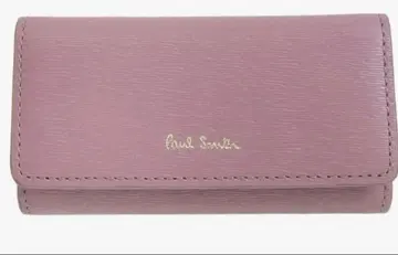 Paul Smith 4연 키케이스 가죽 라일락