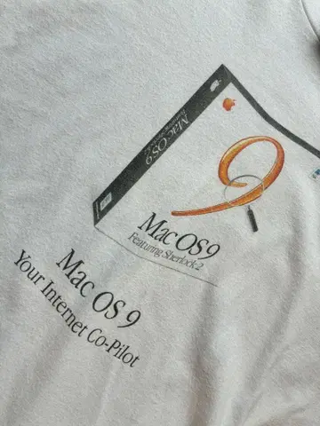 90s 기업물 Apple 'Mac OS 9' Promo 티셔츠