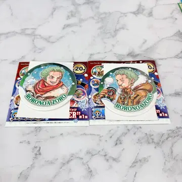 ONE PIECE 원피스 WINTER 캔뱃지 로로노아 조로 세트