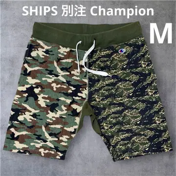 Champion x SHIPS W 카모 무늬 숏팬츠