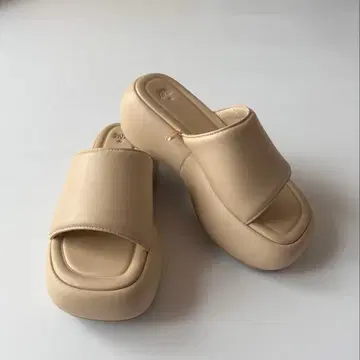ZARA 플랫 플랫폼 샌들 통굽 38