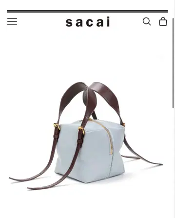 sacai 패디드 스몰 보스턴 백