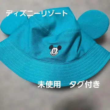디즈니 미키 귀 달린 버킷햇 블루 팬캡