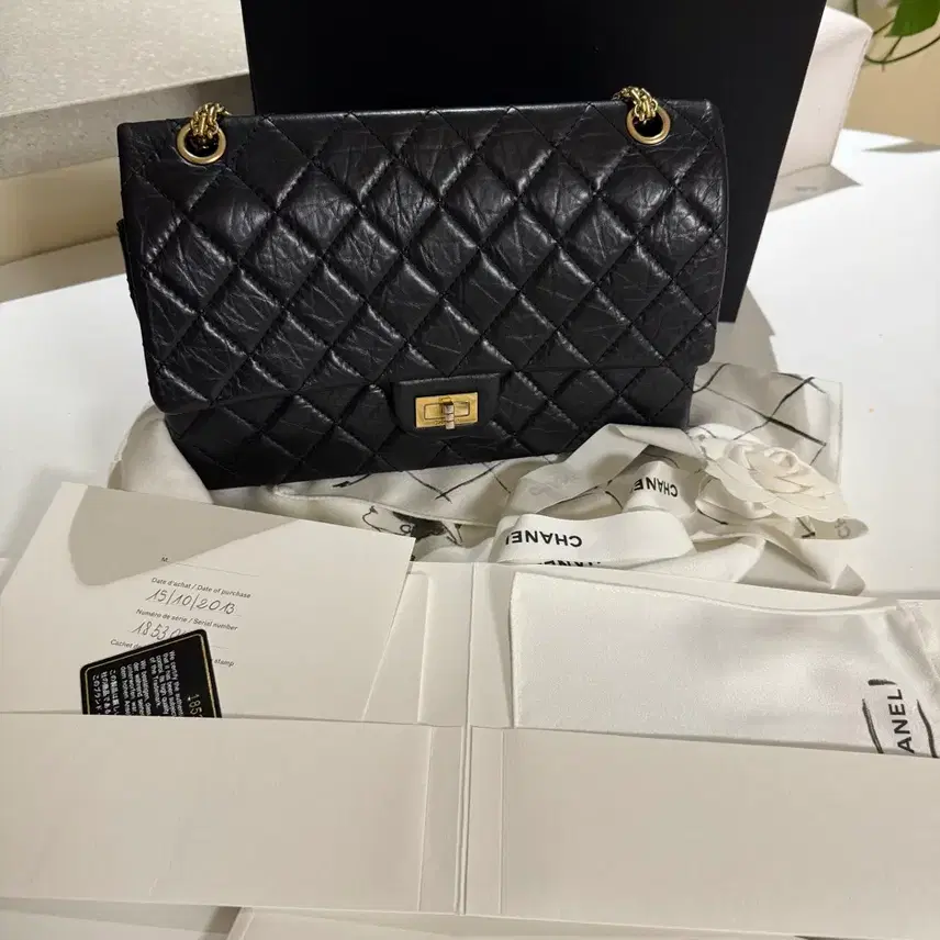 샤넬 빈티지 플랩백 2.55 금장 (구미듐 28cm) 사진 1