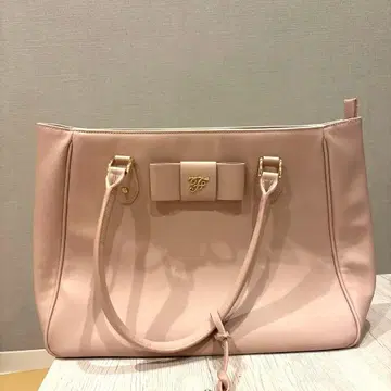 Maison de FLEUR 토트백 핑크 리본