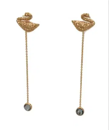 Swarovski 스완 드롭 귀걸이