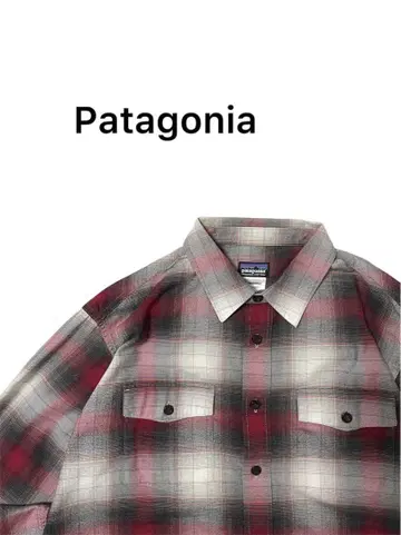 Patagonia 오가닉 코튼 체크 셔츠 섀도우 옴브레