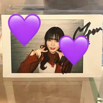 마나베 나기사 친필 사인 폴라로이드