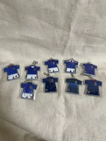 축구 일본 대표 유니폼형 키링 9세트