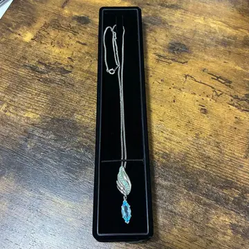 아쿠아 마린 펜던트 목걸이 IEI silver925 블루 토파즈