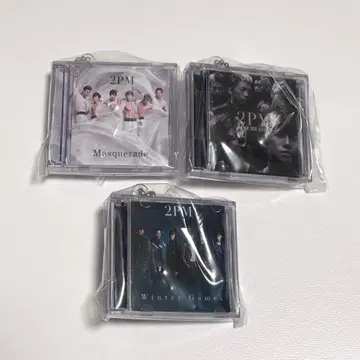 2PM 미니 CD 컬렉션 키링 3종 세트