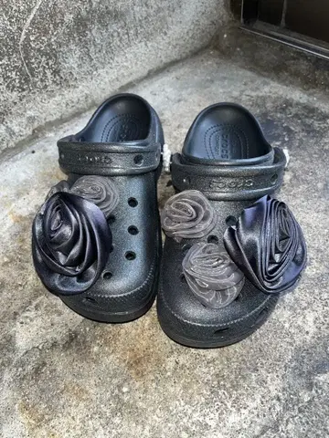 UNITED ARROWS X crocs 플랫폼 글리터 샌들