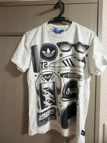 adidas Originals 반팔 T셔츠 화이트 XS
