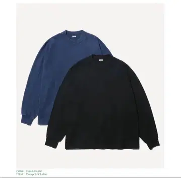 A.PRESSE Vintage L/S T-Shirt Navy 2