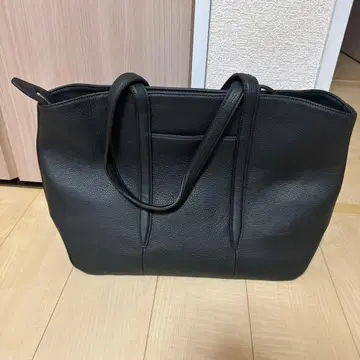 에티암 ETiAM 천연 가죽 슈링크 레더 토트백