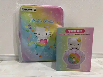 산리오 행운 복권 헬로키티 제일복권 탁상시계, 멀티 케이스