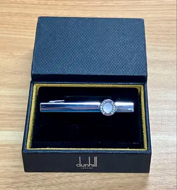 dunhill 넥타이핀 실버 컬러 쉘 던힐