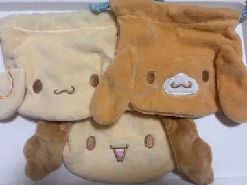 산리오 시나모롤 복슬복슬 복조리 쉬폰 에스프레소 카푸치노 3개 세트