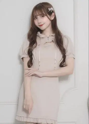 pium 비쥬 테이프 본딩 미니 원피스
