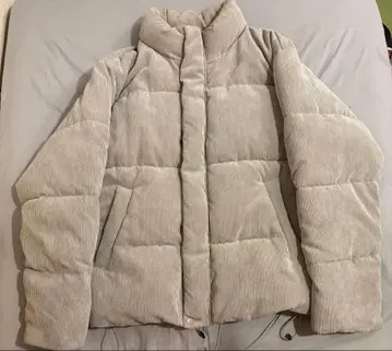SPAO 코듀로이 다운 자켓 베이지 XL