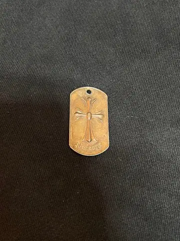 도그태그 펜던트 탑 크로스 십자가 실버 목걸이