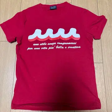 무타T셔츠 레드 반팔 여성용 s사이즈
