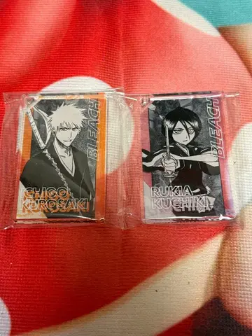 BLEACH 아크릴 스탠드 쿠로사키 이치고 쿠치키 루키아 2종 세트