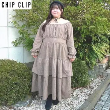 CHIP CLIP 티어드 원피스 레이본 아베일 Avail 3L
