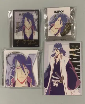 BLEACH 쿠치키 뱌쿠야 특전 캔뱃지 키링 anique