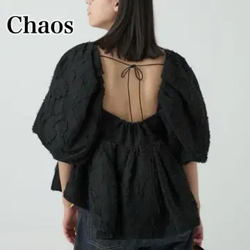 Chaos SUMMER COLLECTION 카라사 자카드 블라우스