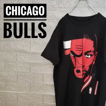 NBA 시카고 불스 CHICAGO BULLS 구제 의류 T셔츠 블랙 M