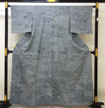 K 새상품급 중고 호몬기 초화정원 무늬 그레이 N80622-08