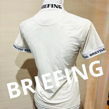 미사용급 BRIEFING 브리핑 모크넥 베이지 올 패턴 UV