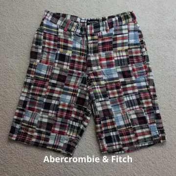 [ 가격 인하 ] Abercrombie & Fitch 패치워크 숏팬츠