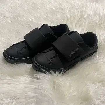 [새상품급] CONVERSE 컨버스 올 블랙 벨크로 스니커즈 23cm