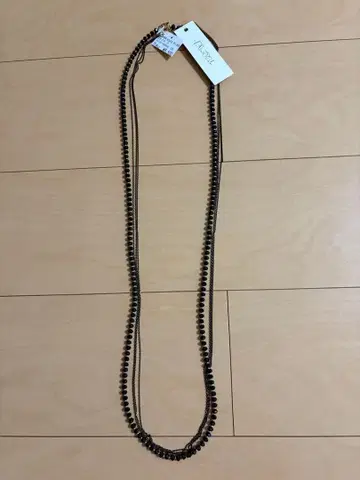 대특가 택 포함 새상품 목걸이 블랙 비즈