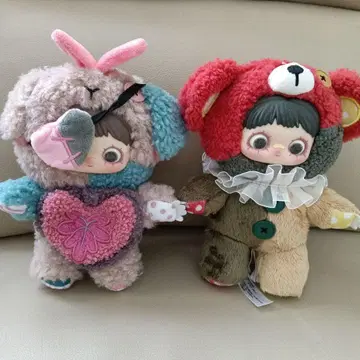 Pop Mart 봉제 인형 2개 세트 메이메이