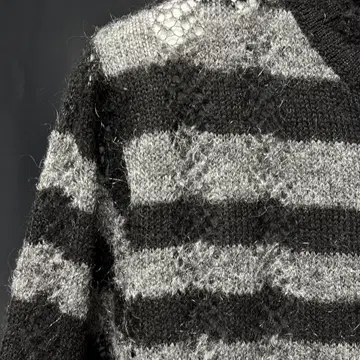 F) PERVERZE THICK STRIPE KNIT CARDIGAN | 가디건 | 번개장터 중고거래