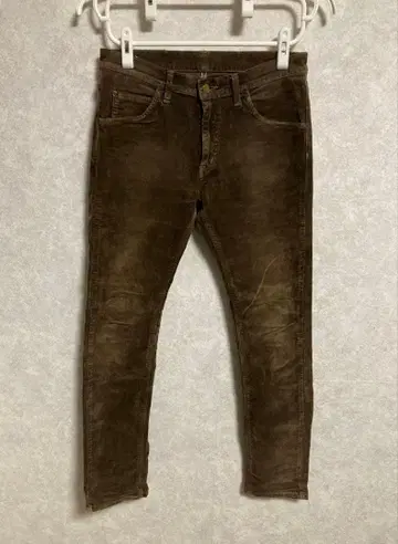 리 Lee 코듀로이 팬츠 청바지 남성용 M 80 브라운
