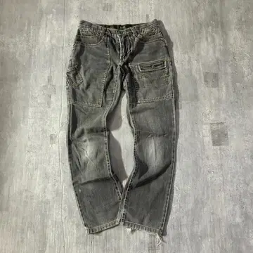 D598 이탈리아제 D&G 카고 블랙 데님 숯 블랙 Y2K 00s 26