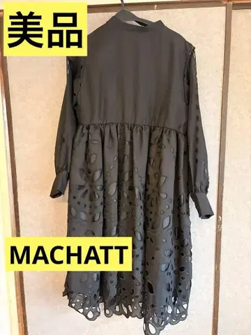가격 인하! MACHATT 펀칭 그레이스 블라우스 블랙 F