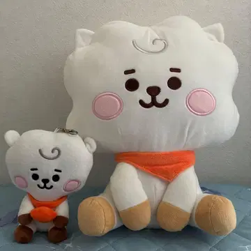 BTS BT21 RJ 봉제 인형 L 사이즈와 미니 사이즈