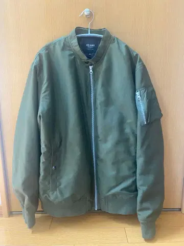 BEAMS HEART MA-1 플라이트 자켓 카키