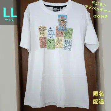 [디지몬 어드벤처] 디지몬 집합 / T셔츠 화이트 LL 새상품 택 포함
