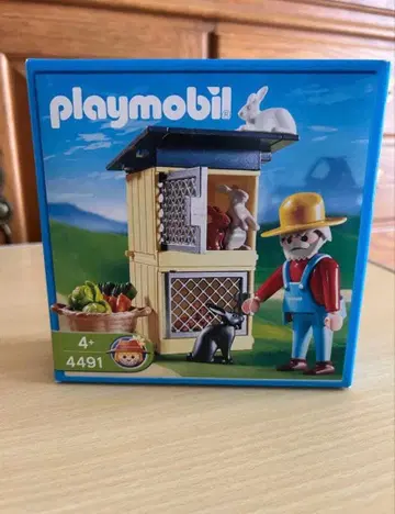 미개봉 새상품 Playmobil 4491 토끼 오두막 피규어 세트